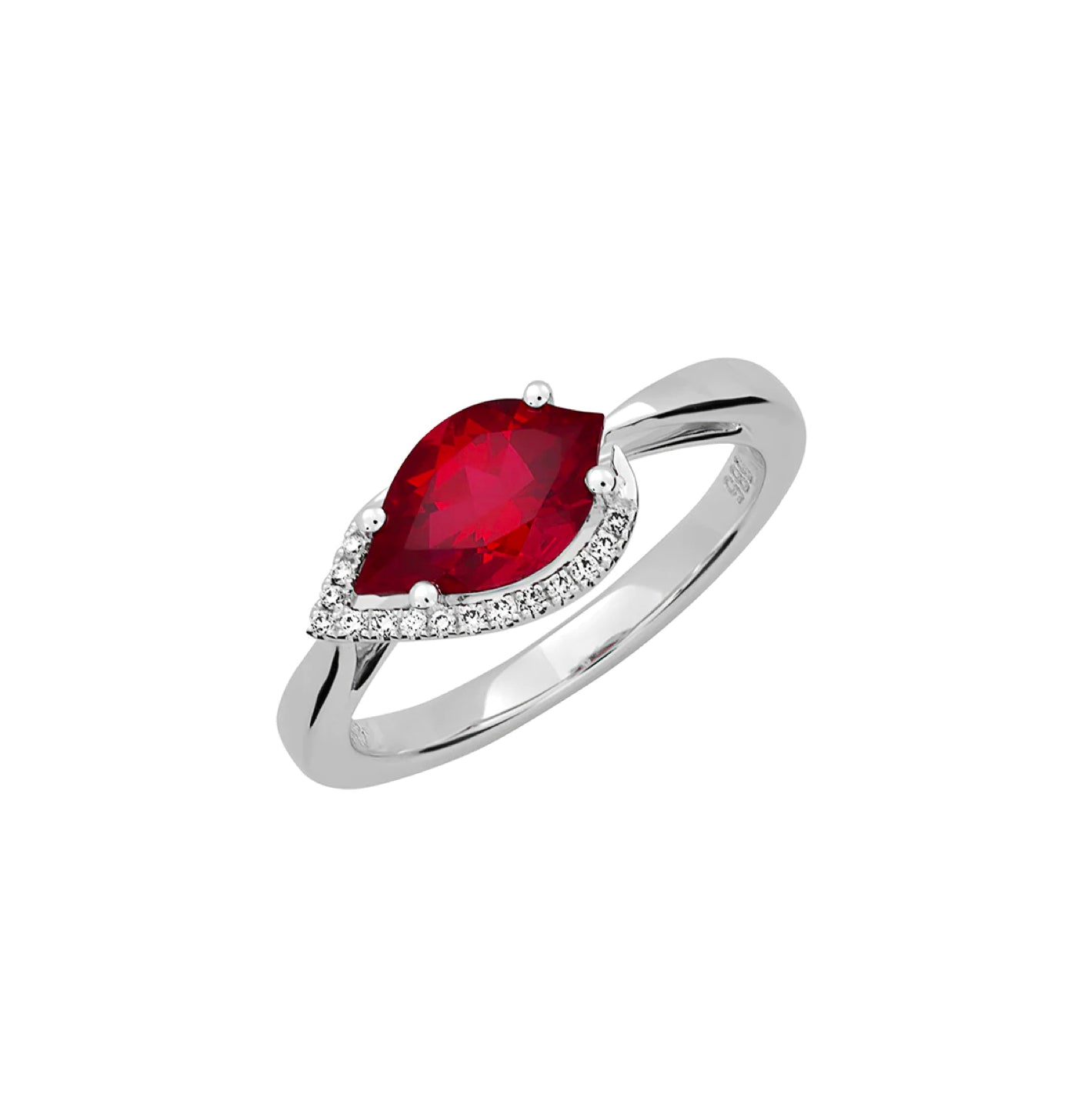Anillo Rubí Flame