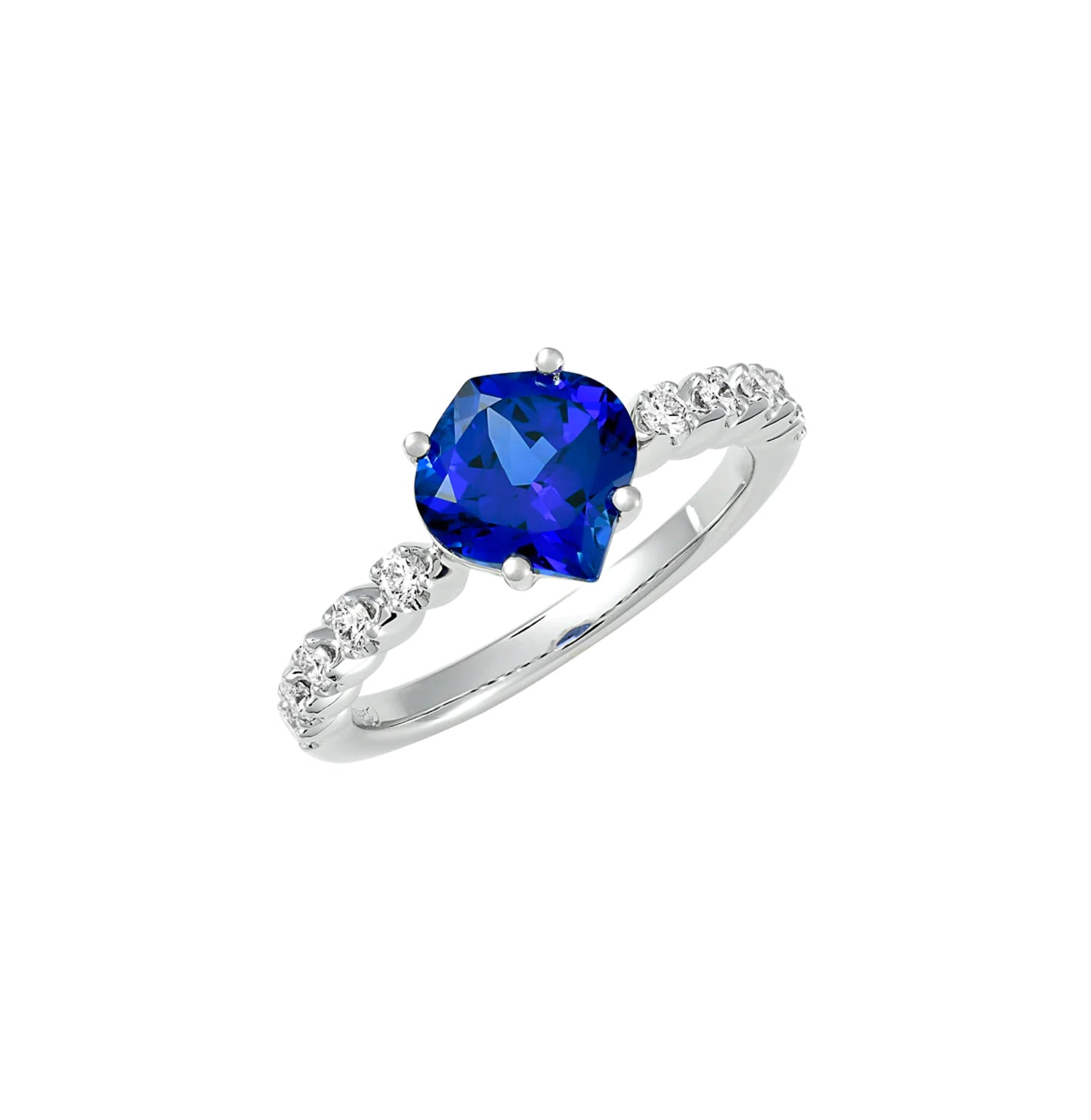 Anillo Zafiro Onion Pavé