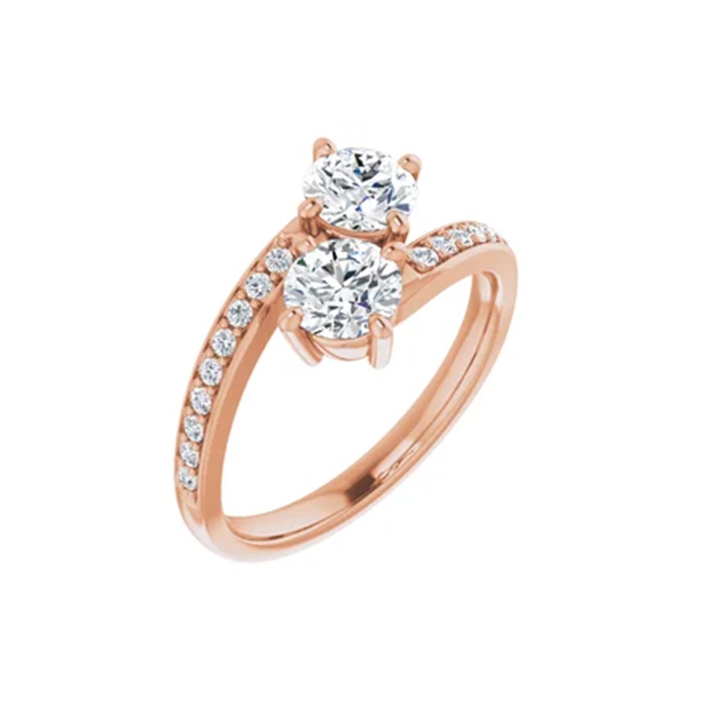 Cruzado Dupla de Diamantes y Pavé