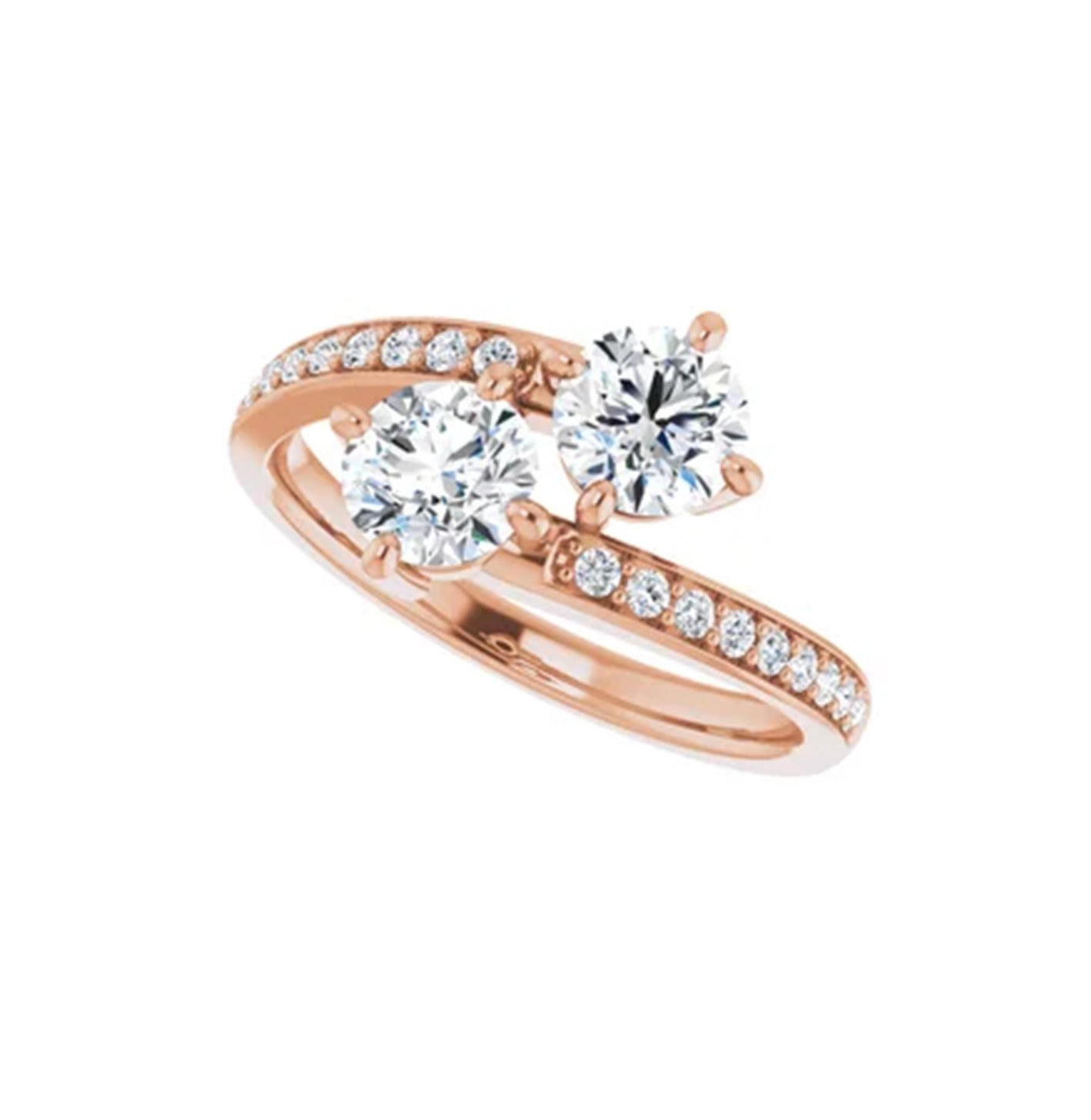 Cruzado Dupla de Diamantes y Pavé