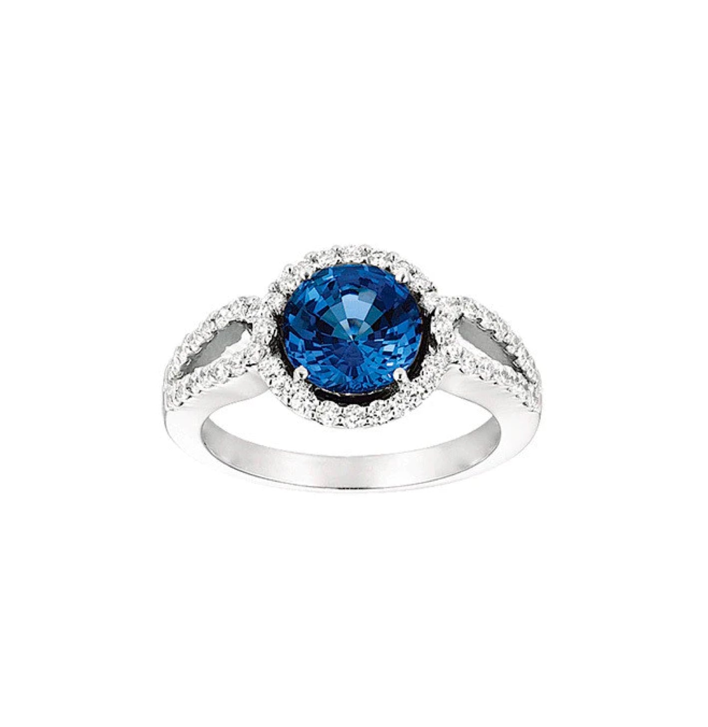 Anillo Zafiro Redondo
