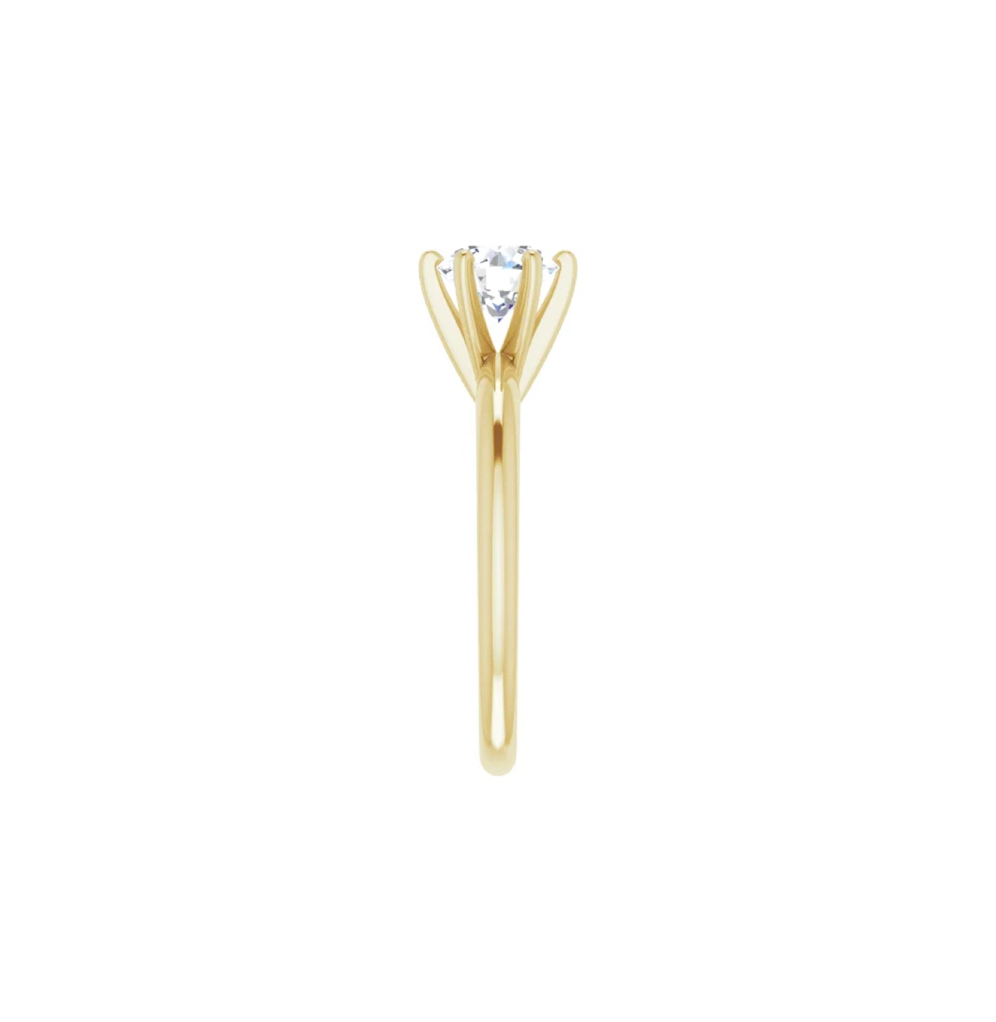 Montura Solitario luz central 6 Prong