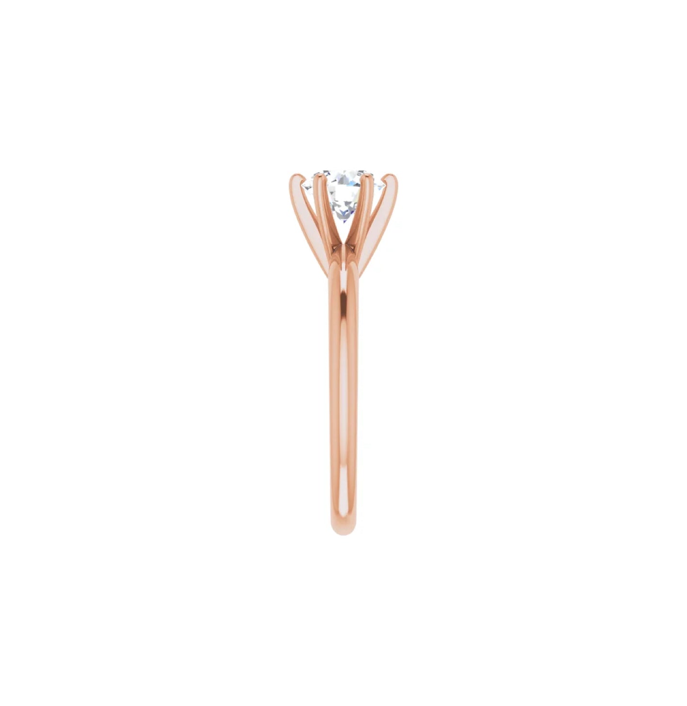 Montura Solitario luz central 6 Prong