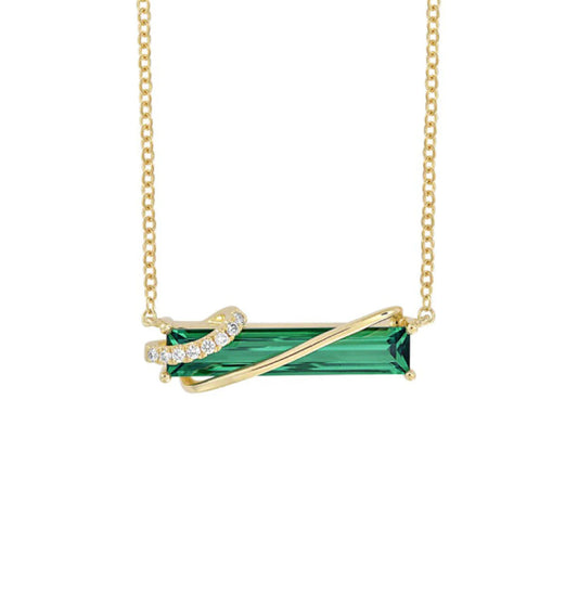 Collar Esmeralda Baguette
