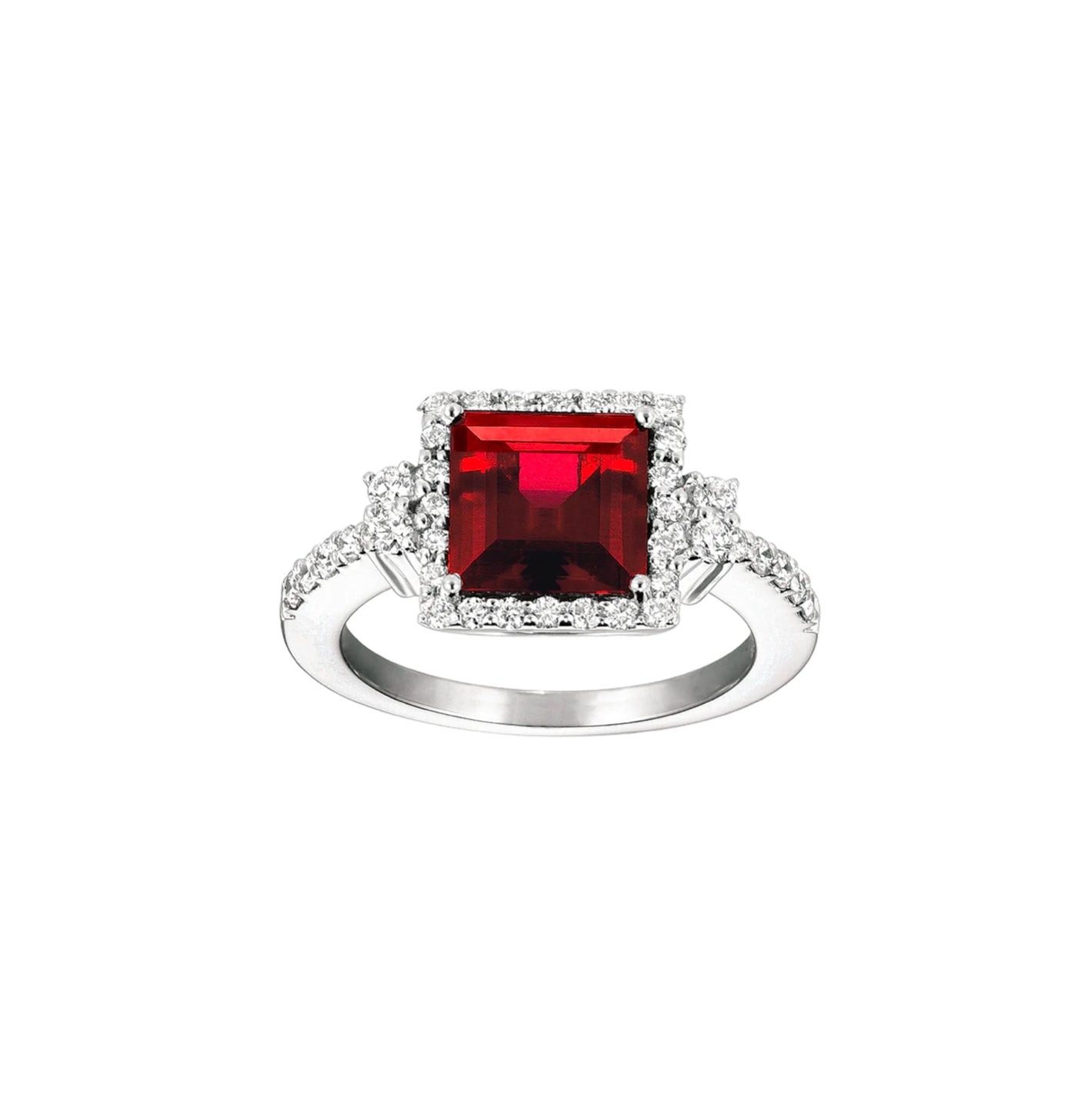 Anillo Rubí Princess