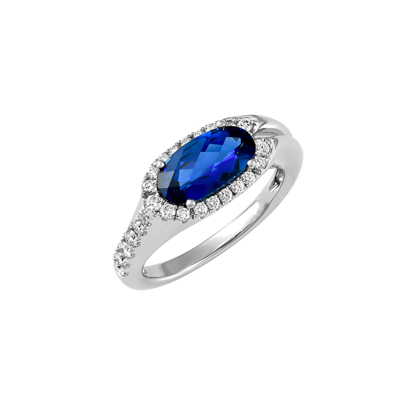 Anillo Zafiro Ovalado