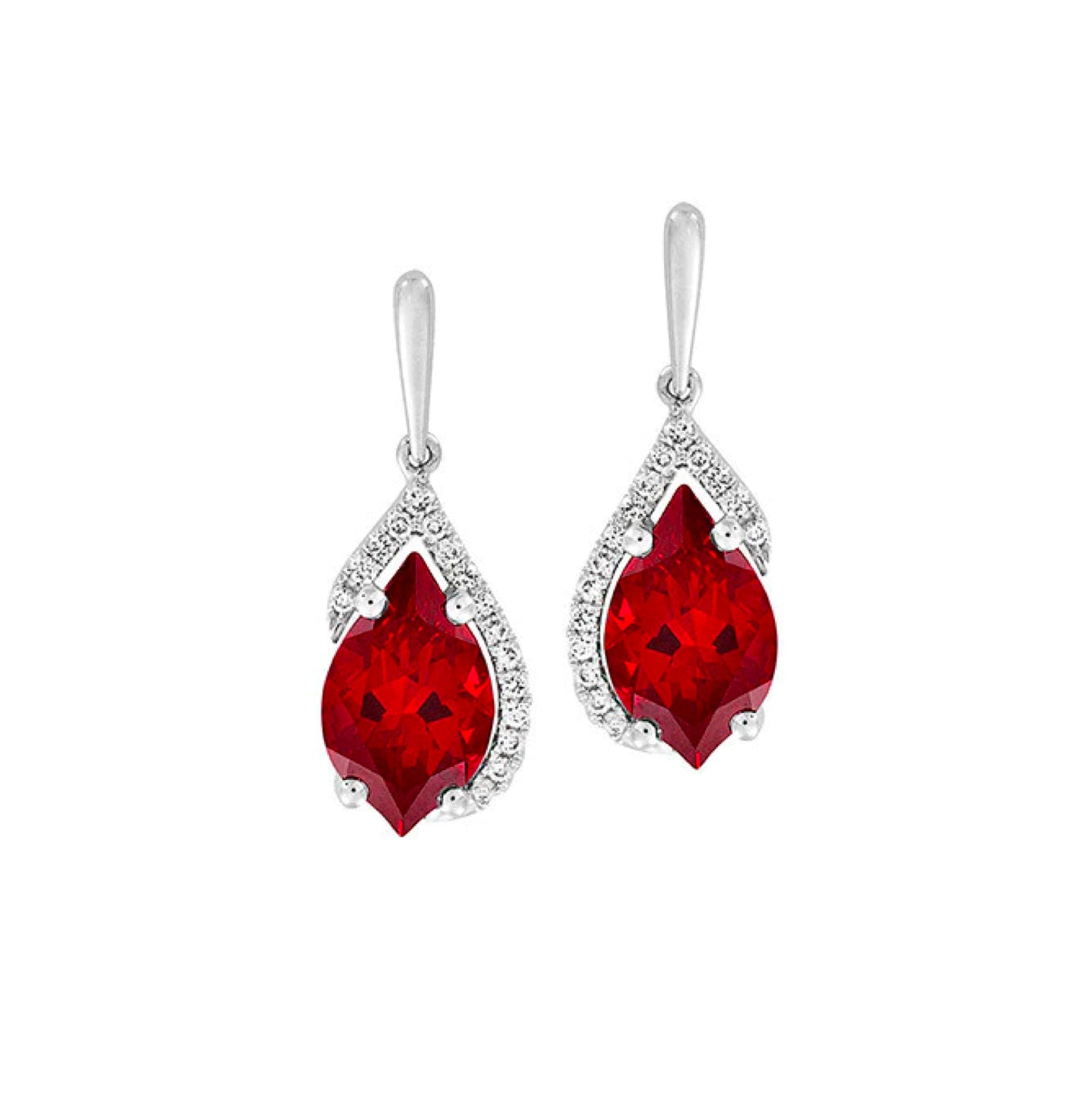 Aretes Rubí Flame