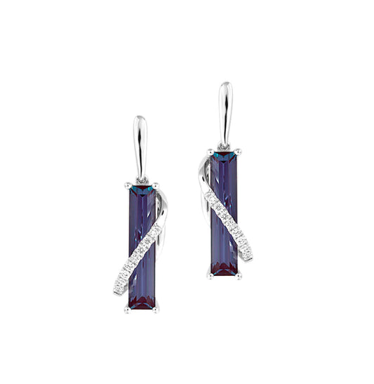 Aretes Alejandrita Baguette