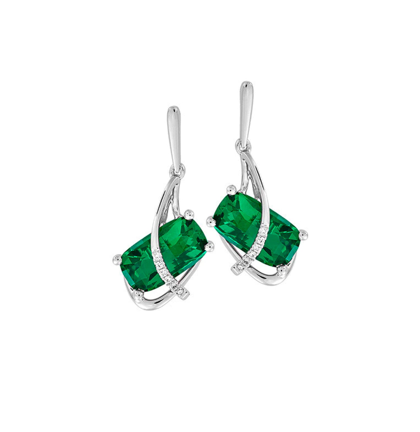 Aretes Esmeralda Antique Cushion