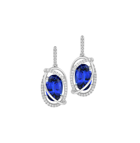 Aretes Zafiro Ovalados
